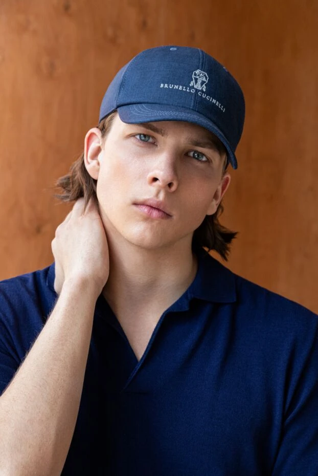 Loro Piana empire поло жейдесі түймесіз, көк 186349 - фото 2