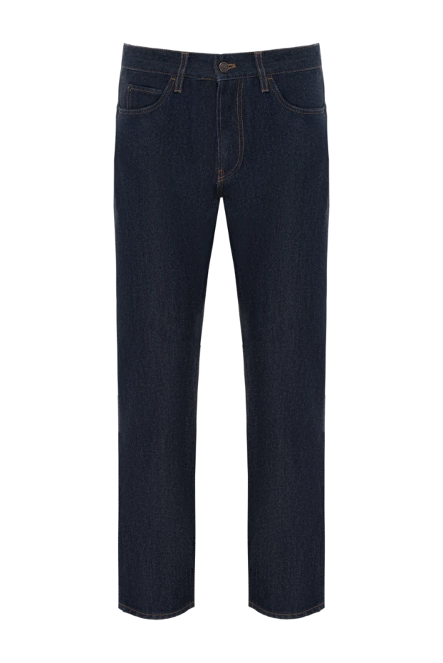 Ерлерге арналған бес қалталы көк түсті Quarona джинсы - фото 1