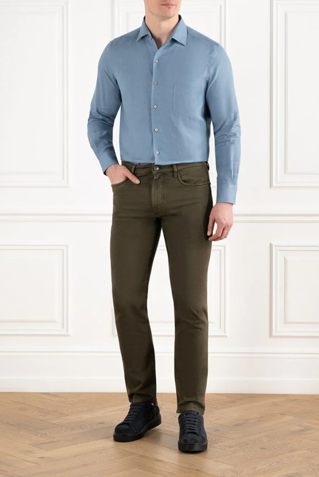 Loro Piana джинсы с пятью карманами из хлопкового денима 186361 - фото 2