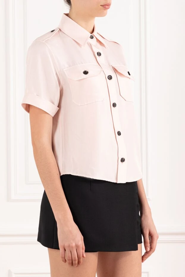 Loro Piana блуза аннализы розовая шелковая 

 186379 - фото 3