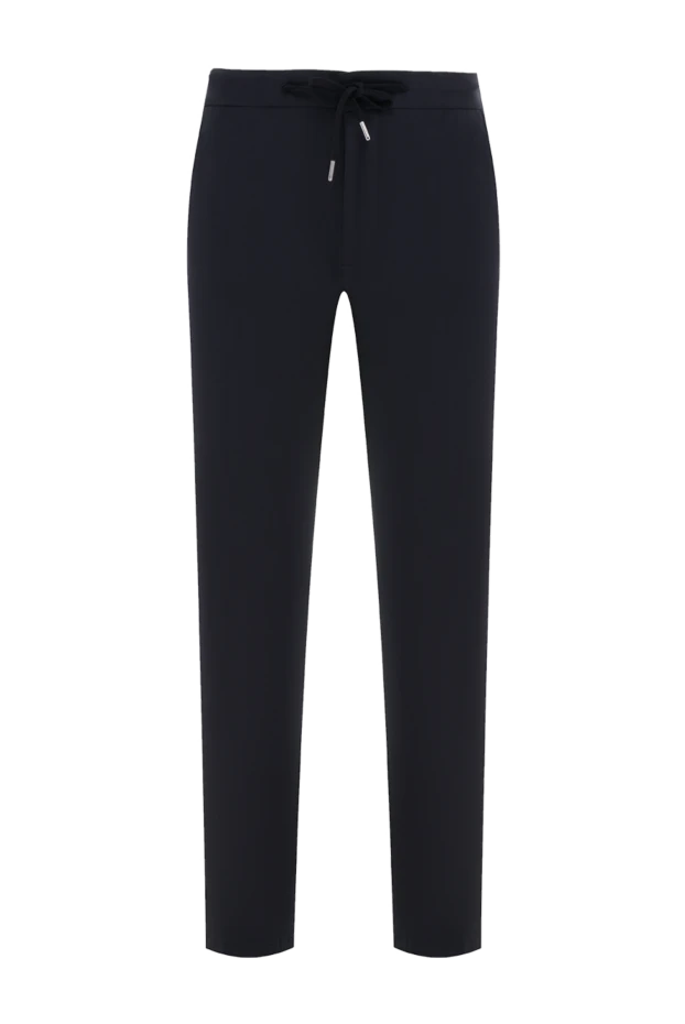 Men's blue trousers with tie - photo 1