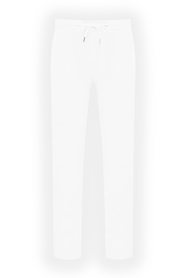 Брюки мужские белые на завязке - фото 1