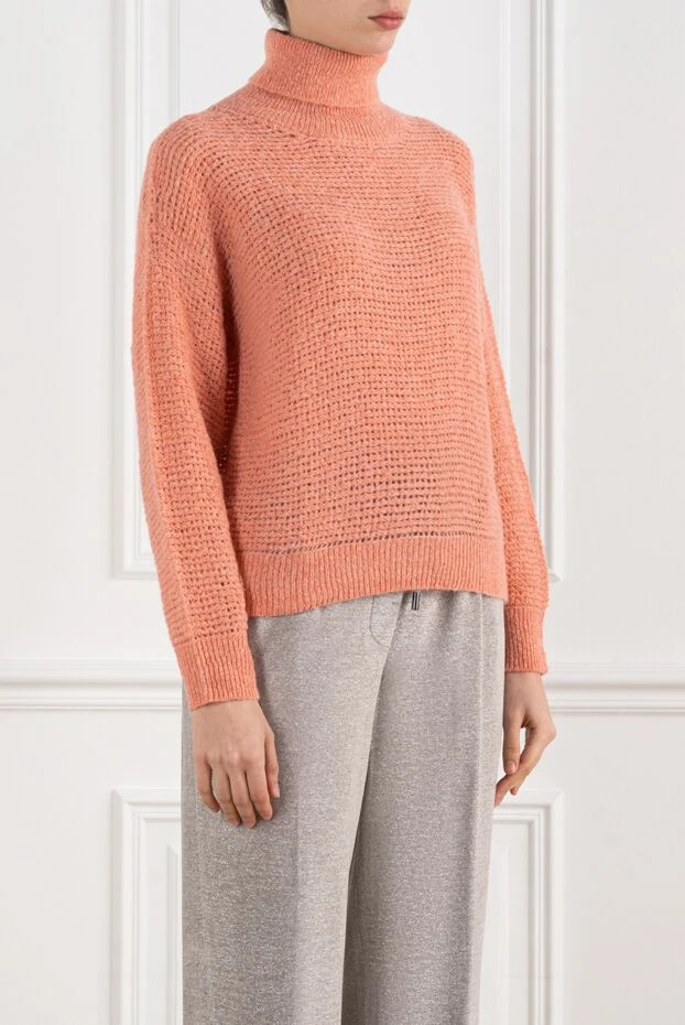 Peserico әйелдерге арналған қызғылт сары гольф 186442 - фото 3