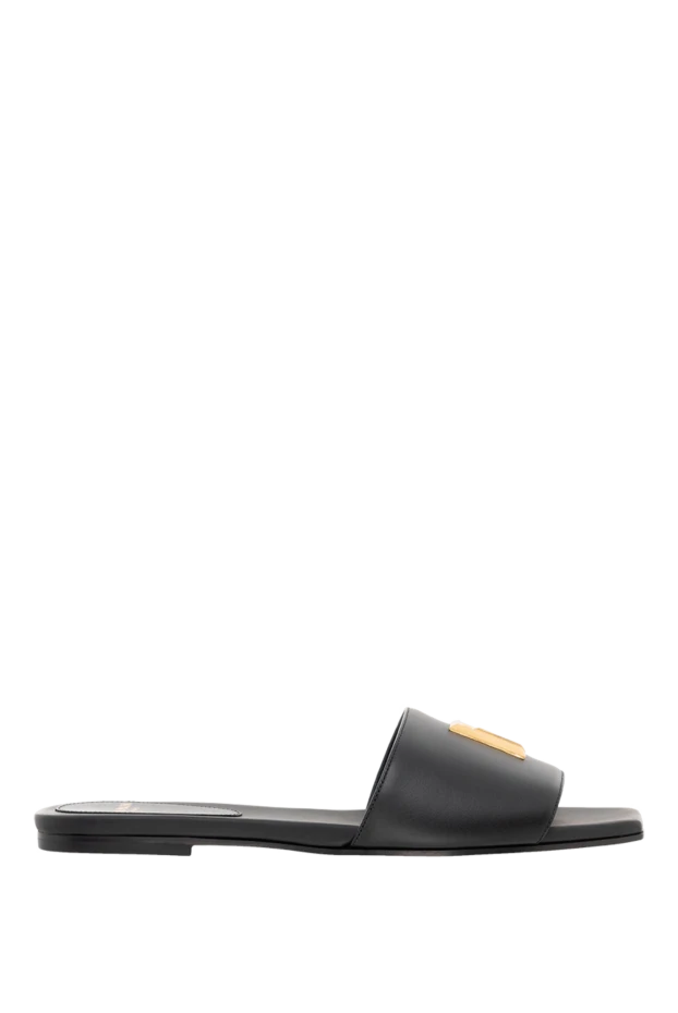 Women's Dafne PB calfskin mules black - photo 1