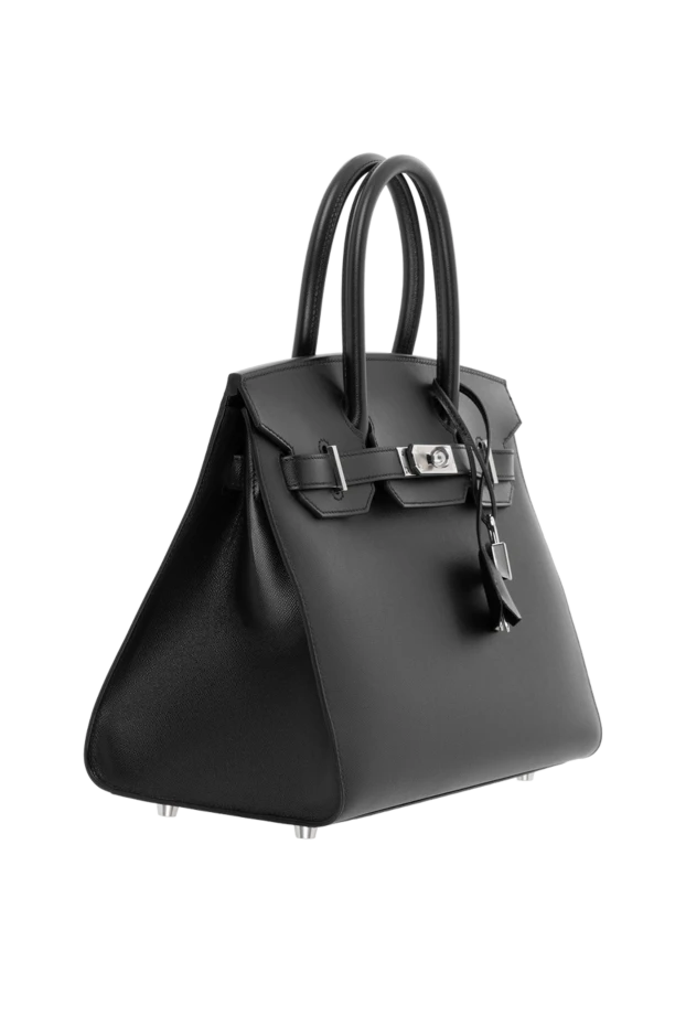 Hermes сумка birkin из кожи togo черная женская 186487 - фото 3