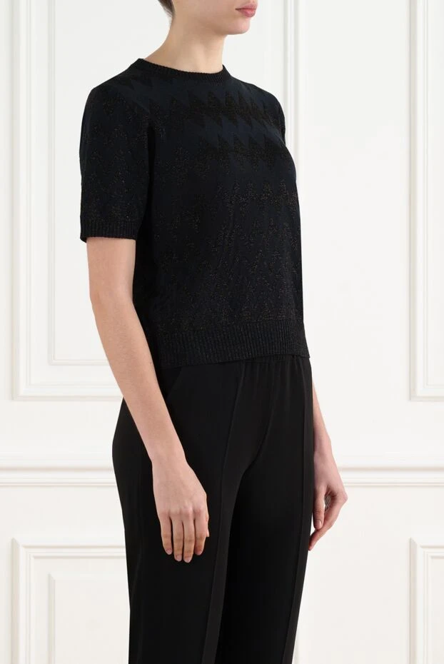 D.Exterior джемпер с короткими рукавами женский черный 186492 - фото 3