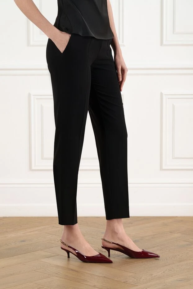 D.Exterior брюки женские черные классические на резинке 186504 - фото 3