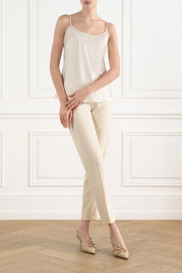 D.Exterior топ на бретельках бежевый женский 186511 - фото 2