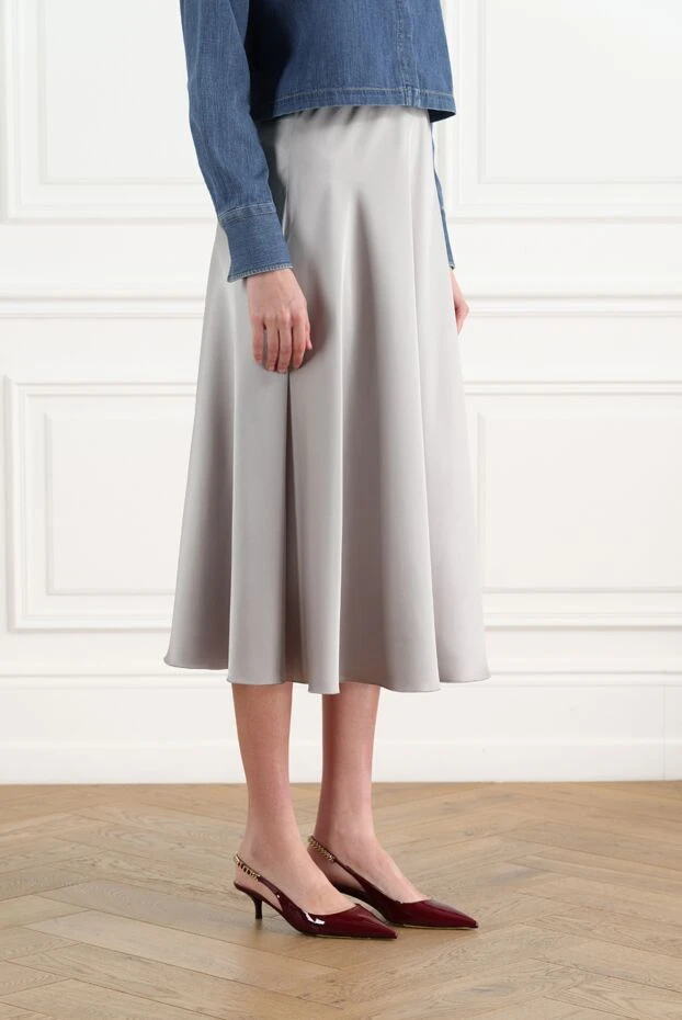 D.Exterior юбка-миди серая женская 186513 - фото 3