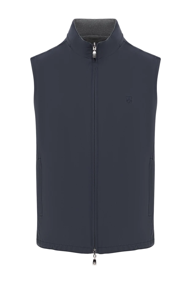 Corneliani blue men's vest with zipper 186523 - photo 1