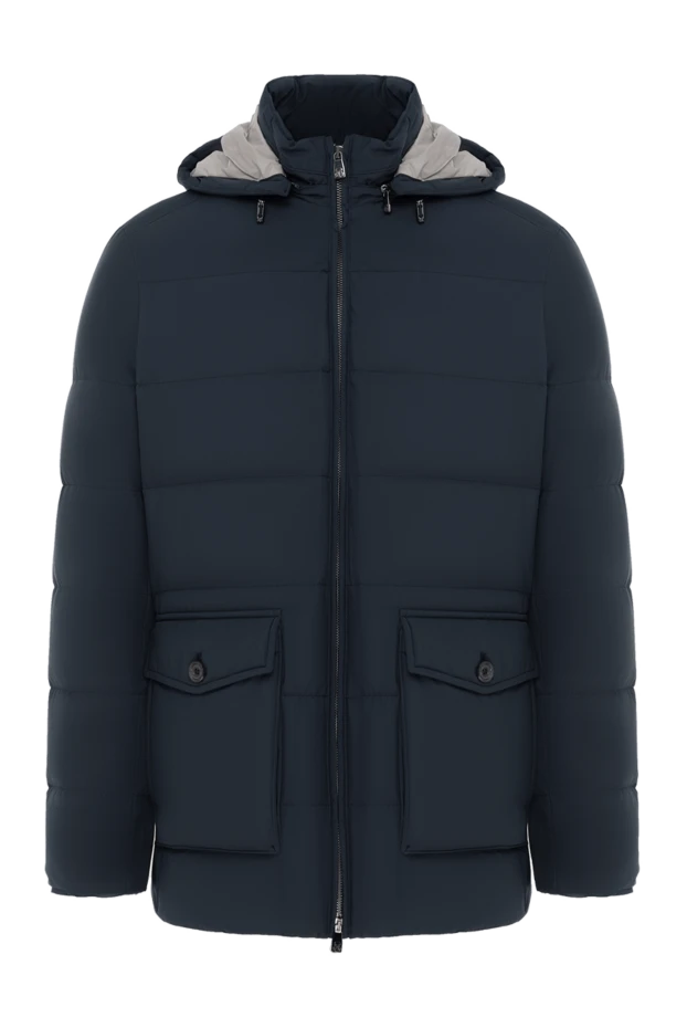 A down jacket made of matte fabric with insulation and voluminous pockets - photo 1