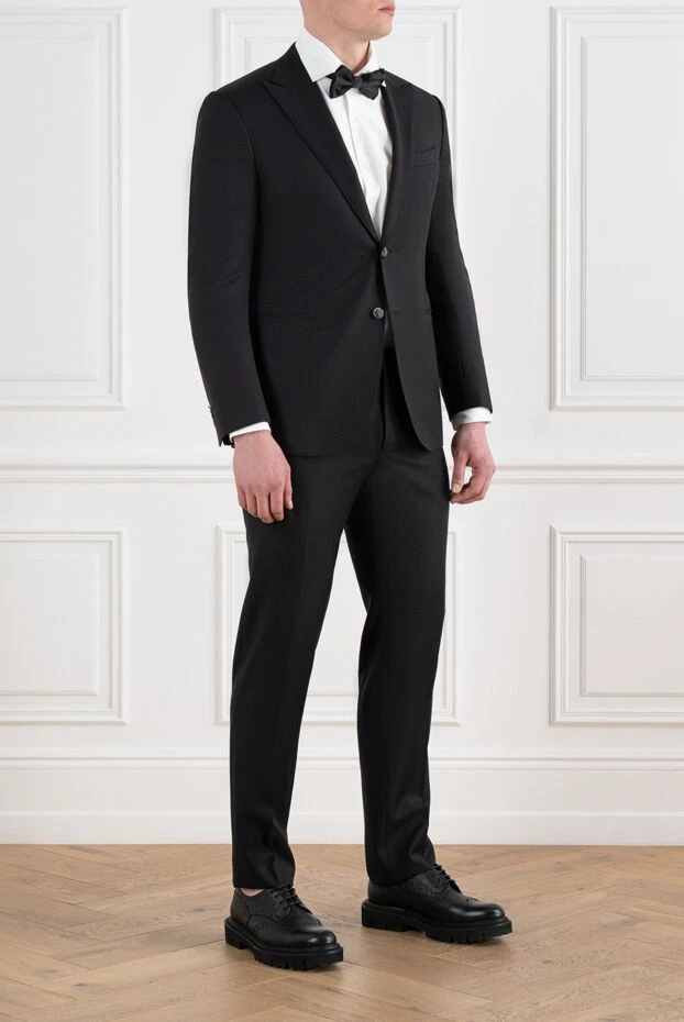 Corneliani костюм классический мужской шерстяной черный 186551 - фото 3