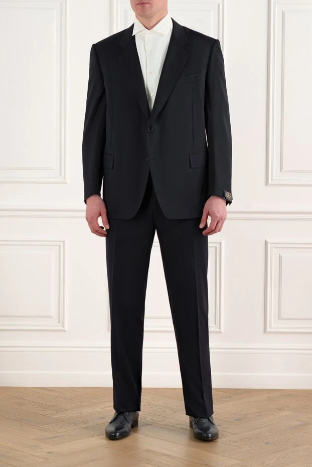 Corneliani черный мужской костюм из шерсти 186552 - фото 2