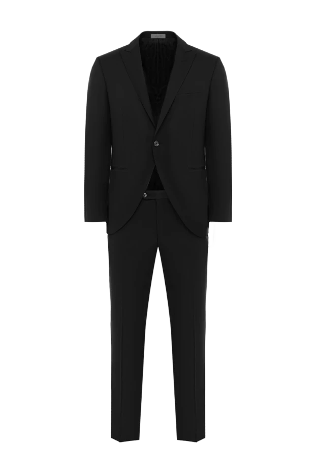 Ерлерге арналған қара жүннен жасалған классикалық костюм - фото 1