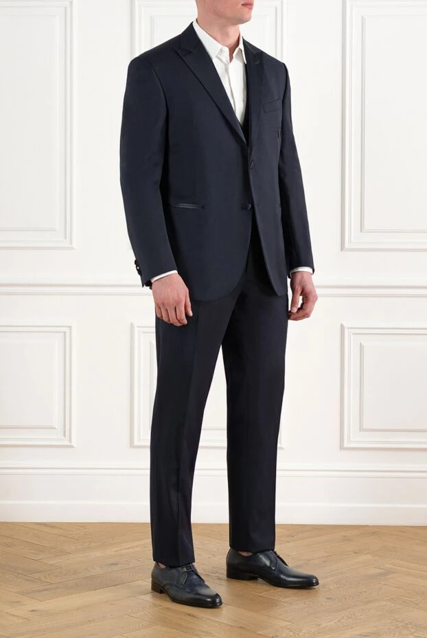 Corneliani a wool tuxedo with satin lapels and a fitted fit
 186563 - photo 3