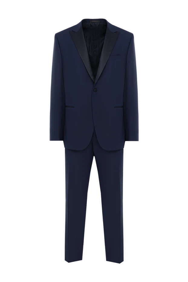 Ерлерге арналған көк жібек смокингі - фото 1