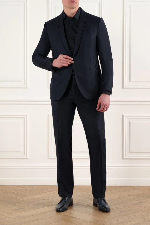 Corneliani classic suit made of natural wool with a soft sheen of fabric 186565 - photo 2