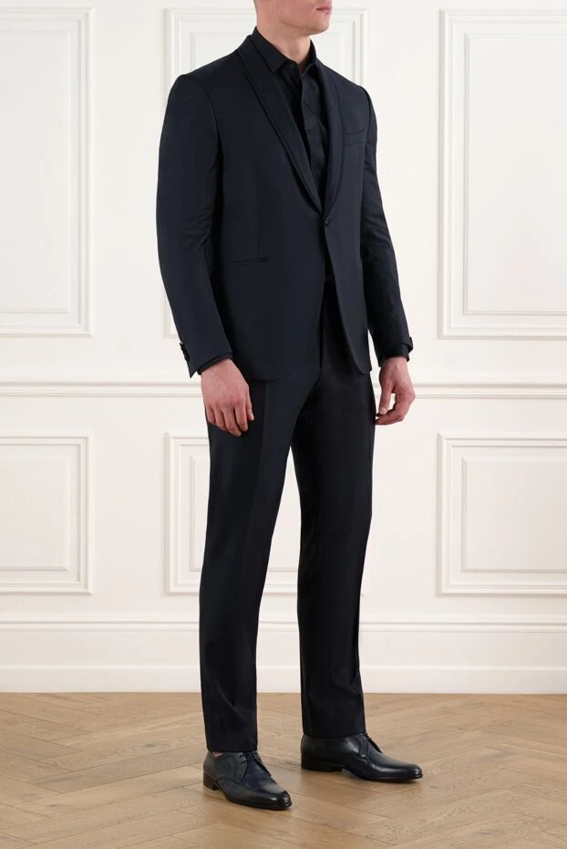 Corneliani classic suit made of natural wool with a soft sheen of fabric 186565 - photo 3