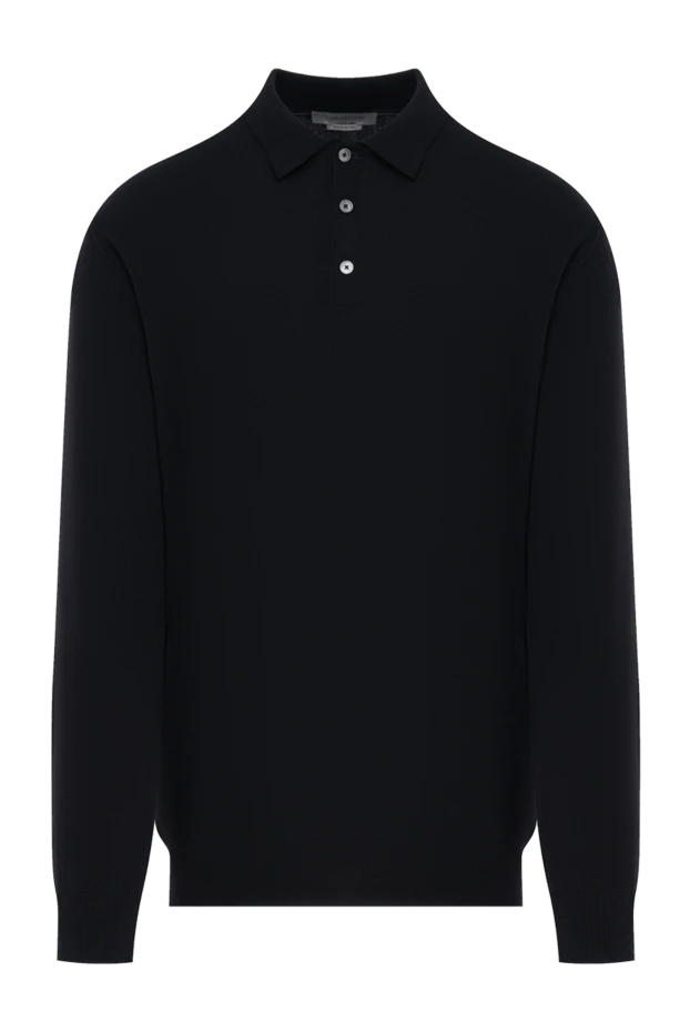 Ерлерге арналған қара меринос жүнінен жасалған поло - фото 1