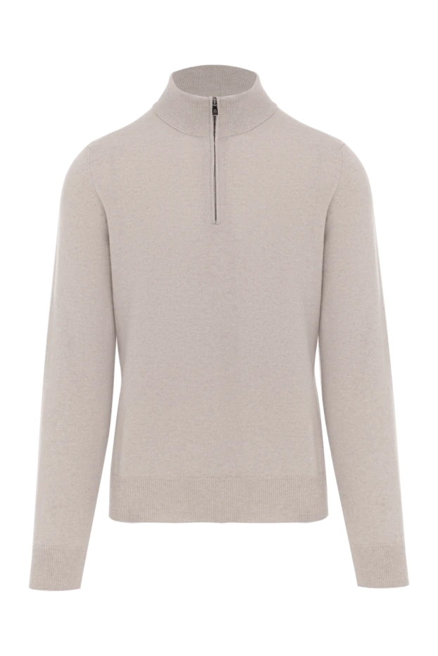 Бежевый тройер из шерсти и кашемира на молнии - фото 1