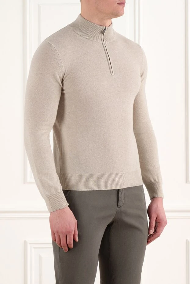 Corneliani бежевый жүн және найзағайлы кашемир тройер 186607 - фото 3