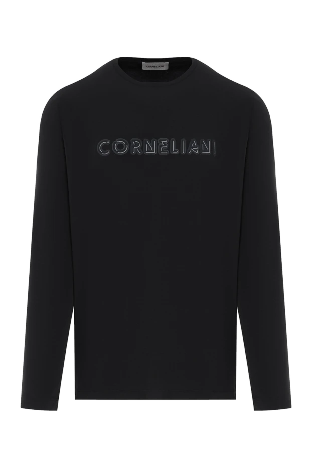 Черный мужской свитшот из хлопка - фото 1