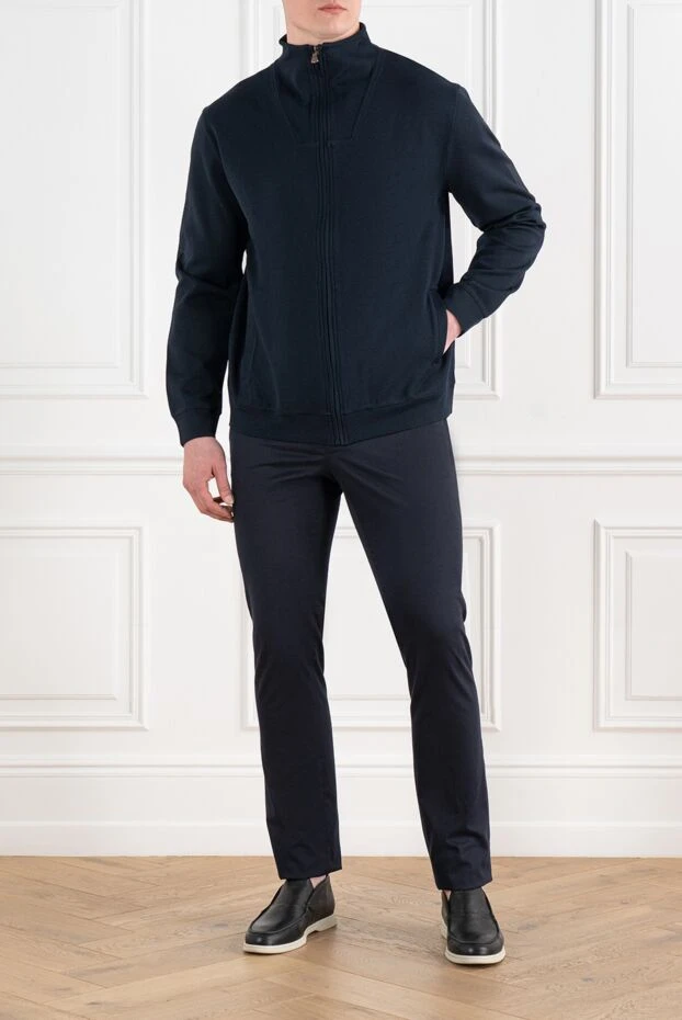 Corneliani a basic sports jacket made of soft material with relief inserts on the sleeves 186641 - photo 2