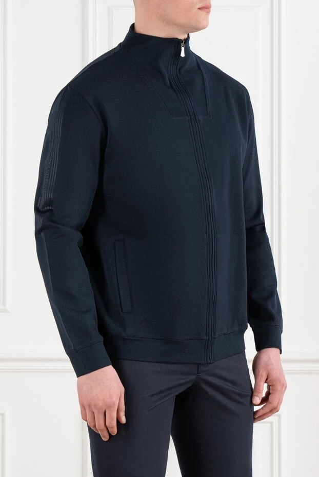 Corneliani a basic sports jacket made of soft material with relief inserts on the sleeves 186641 - photo 3