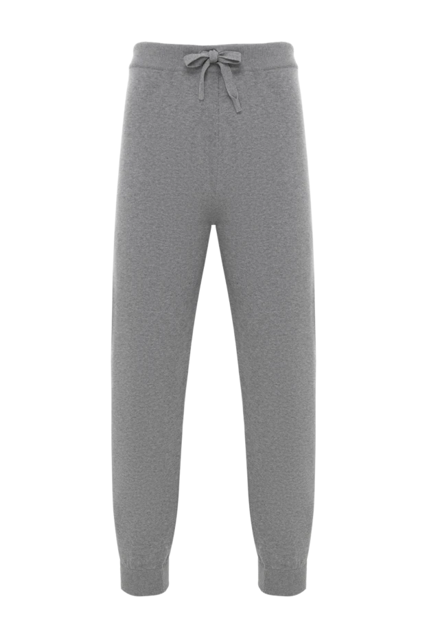 Corneliani серые брюки из хлопкового джерси мужские 186649 - фото 1