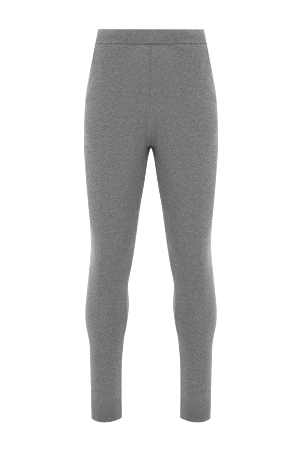 Мақта мен кашемирден тігілген жұқа ерлер шалбары, сұр түсті - фото 1