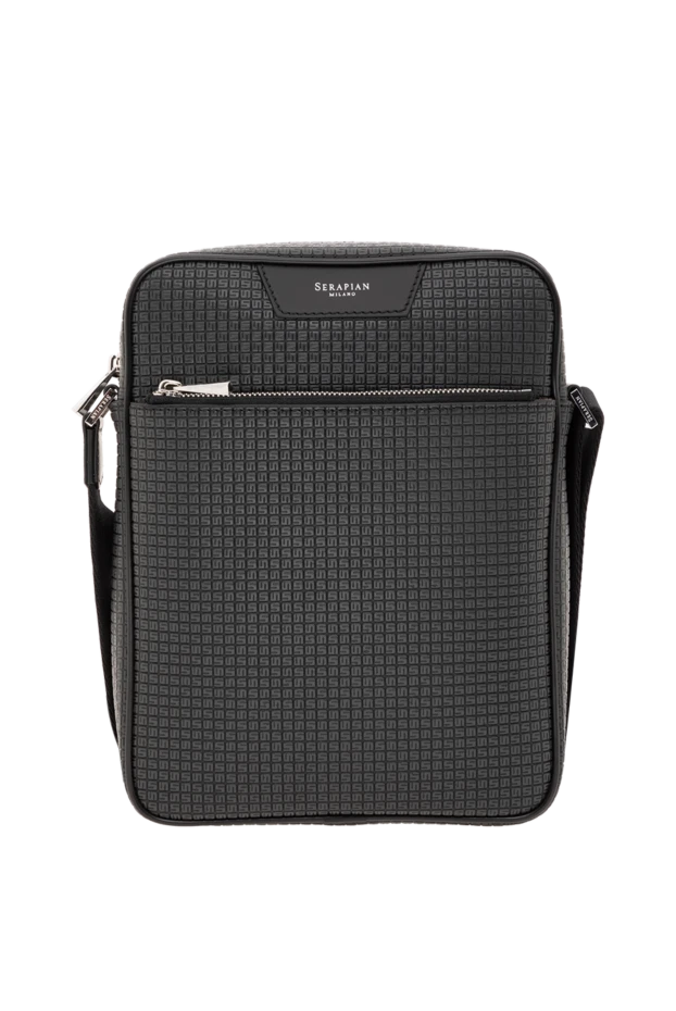 Shoulder bag in Stepan finish gray for men - photo 1