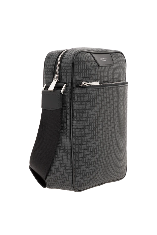 Serapian cумка через плечо в отделке stepan серая мужская 186662 - фото 3