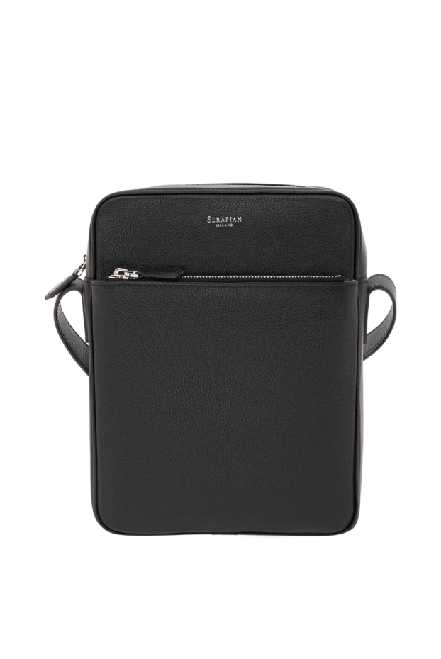 North South Messenger Bag in Cachemire Leather Black - photo 1