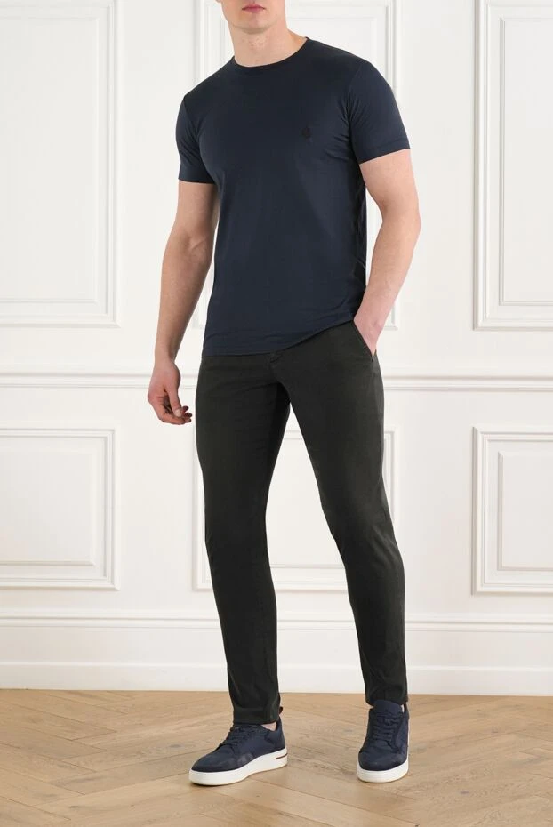 Cesare di Napoli ерлердің қара аралас шалбары 186676 - фото 2