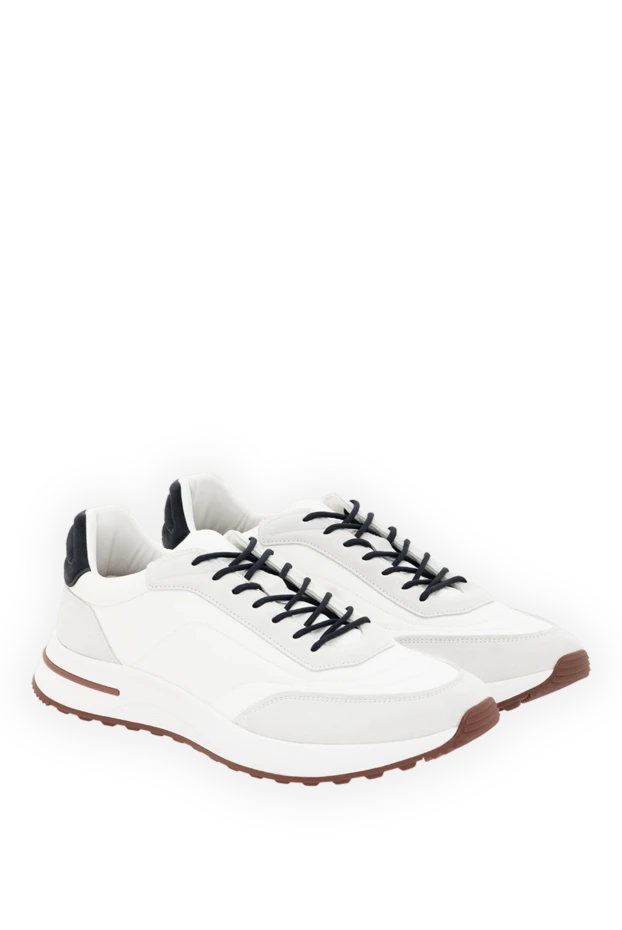 Loro Piana week end walk microfiber sneakers for men white 186708 - photo 3