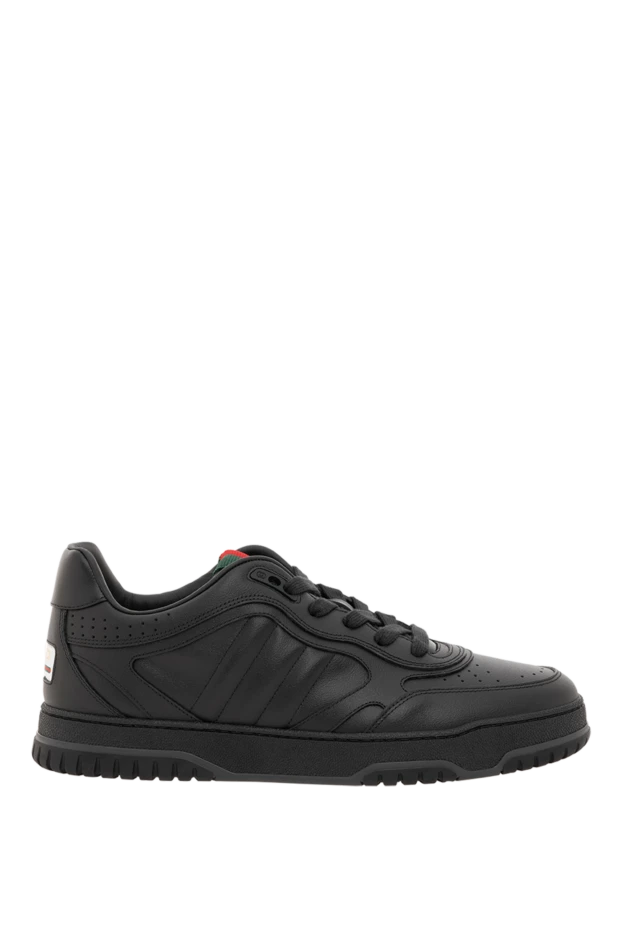Кроссовки мужские Re-Web из кожи черного цвета - фото 1