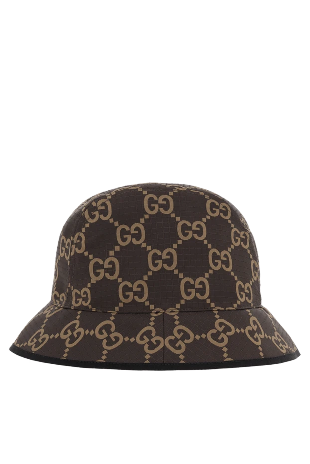 Gucci панама gg ripstop коричневая мужская 186757 - фото 3