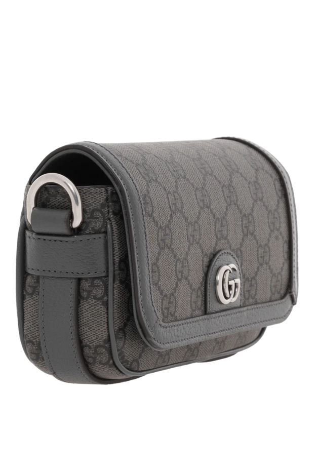 Gucci мужская мини-сумка gucci ophidia gg monogram серая 186761 - фото 3