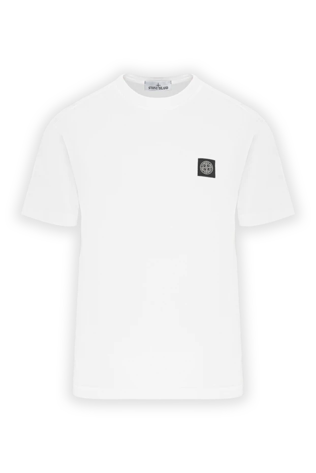 Basic cotton jersey t-shirt with emblem
- photo 1