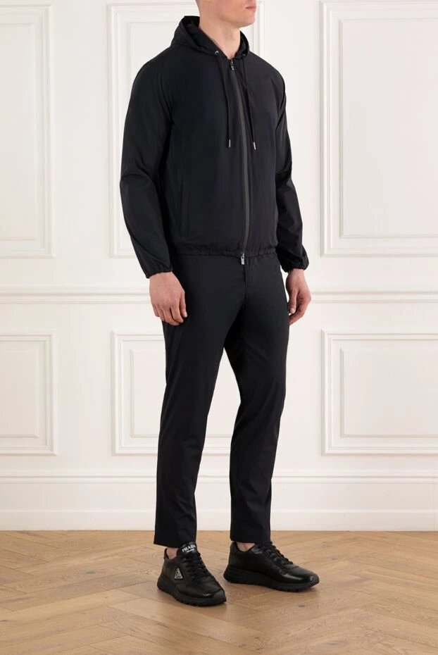 Tombolini синий прогулочный костюм с капюшоном 186916 - фото 3