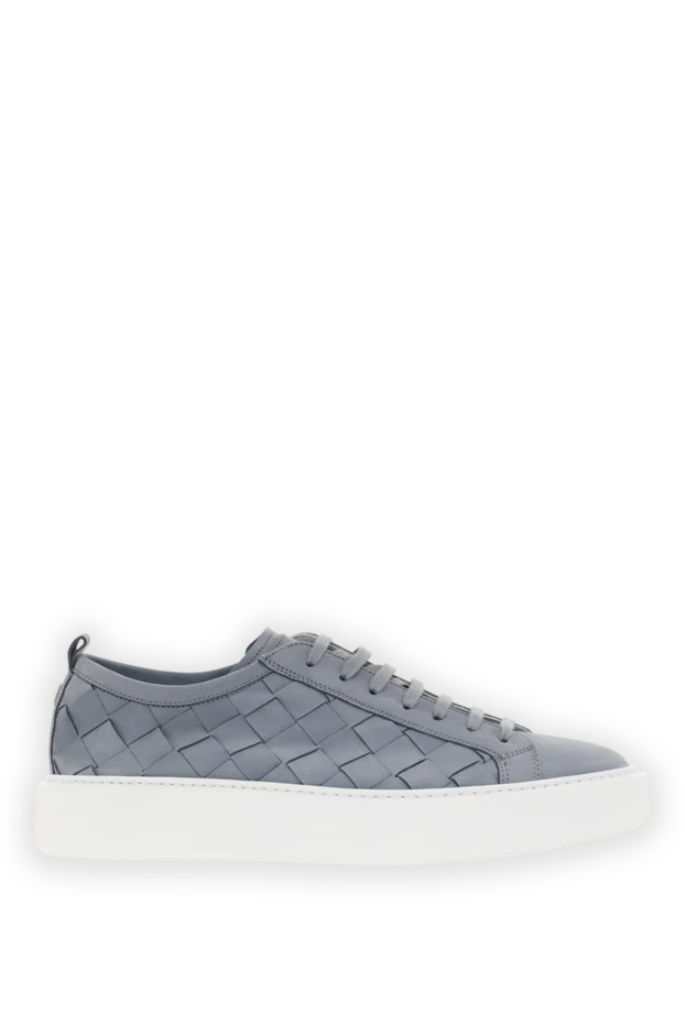 Ерлердің бұзау терісінен тоқылған сұр кроссовкалары - фото 1