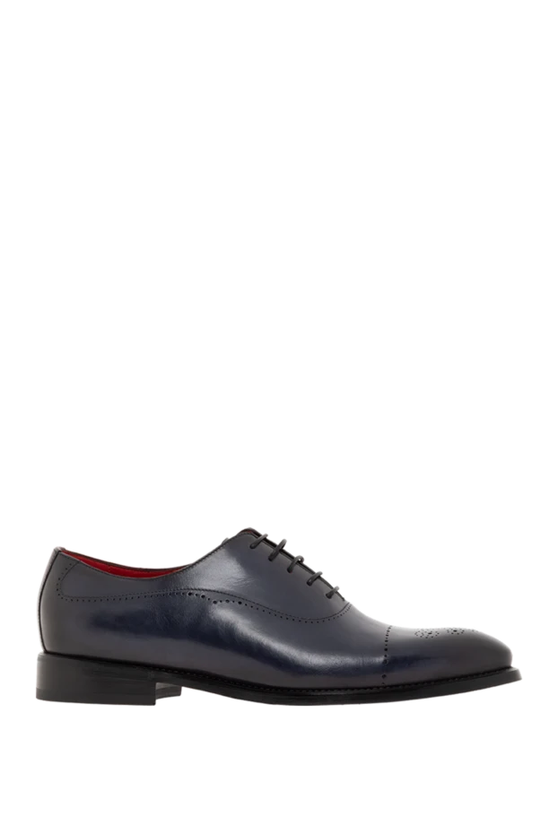 Ерлерге арналған шынайы былғарыдан жасалған көк Оксфорд туфлиі - фото 1