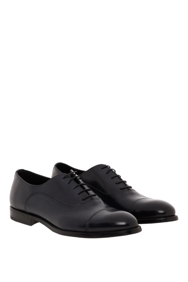 Barrett blue leather oxfords with protective toe for men 186930 - photo 3