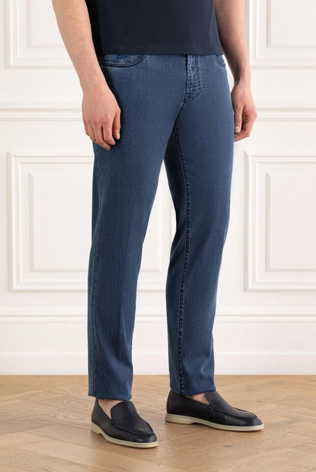 Scissor Scriptor қою көк түсті ауыр джинсыдан жасалған ерлер джинсы
 186938 - фото 3