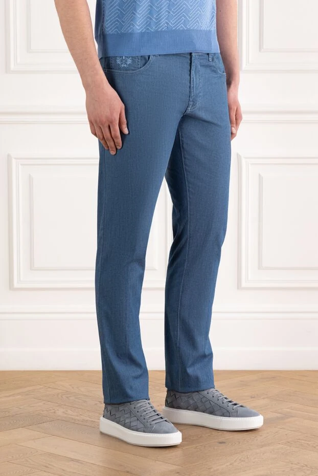 Scissor Scriptor крокодил кірістірулері бар constantino мақта джинсы 186942 - фото 3