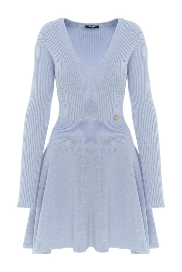 Balmain көк қырлы мини көйлек 186977 - фото 1
