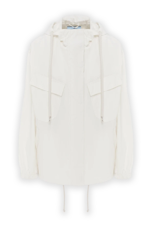 Әйелдерге арналған ақ техникалық понга блузоны - фото 1