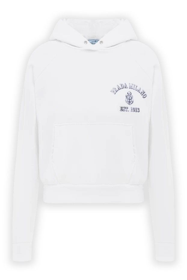 Логотипі бар ақ мақта капюшон - фото 1