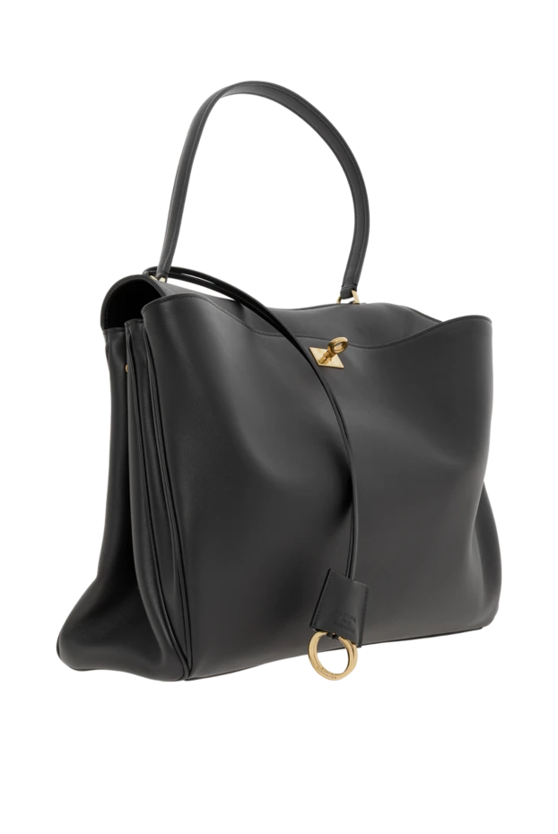 Balenciaga женская сумка rodeo из черной гладкой телячьей кожи 186998 - фото 3