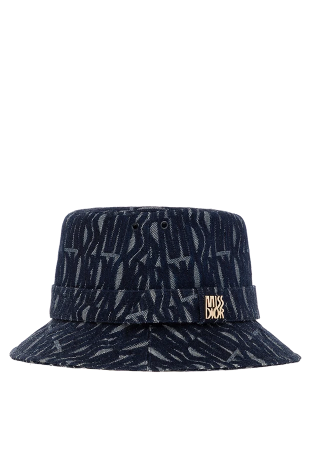 Dior женская панама miss синяя из хлопка 187029 - фото 3